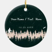 ストウエバーモントヴィンテージパインツリー自然 セラミックオーナメント (裏面)