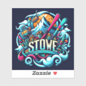 ストウバーモントスキー場ステッカー シール (シート)