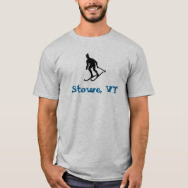 ストウ, バーモント州 (ラモイル郡, バーモント州) スキー・タウン Tシャツ