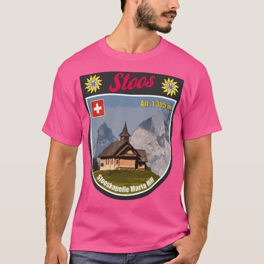 ストオスカペルお土産モルシャッハスイス Tシャツ (正面)
