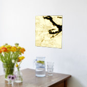 ストクモダンエレガントルホムスウェーデンの上品なギフトマップ 箔ポスター (レイダウン (キッチン))