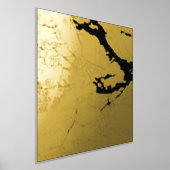 ストクモダンエレガントルホムスウェーデンの上品なギフトマップ 箔ポスター (レイダウン)