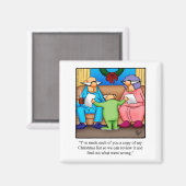 ストッキングおもしろいスタッフクリスマスユーモア磁石 マグネット (正面/裏面)