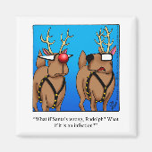 ストッキングおもしろいスタッフクリスマスユーモア磁石 マグネット (正面)