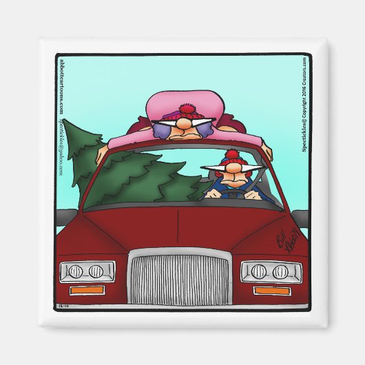 ストッキングおもしろいスタッフクリスマスユーモア磁石 マグネット (正面)