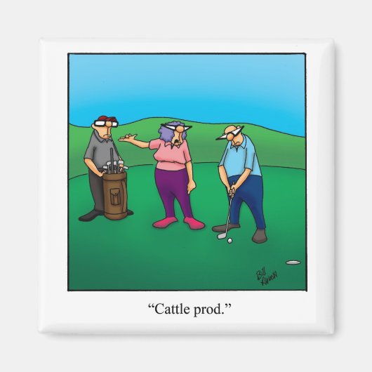 ストッキングおもしろいスタッフゴルフユーモア磁石 マグネット (正面)