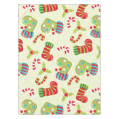 ストッキングとキャンディキャンズクリスマステーブルクロス テーブルクロス (正面)