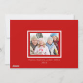 ストッキングのカスタムな写真|のクリスマスの子ネコ シーズンカード (裏面)