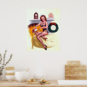 ストッキングの詰め込みピン ポスター (キッチン)