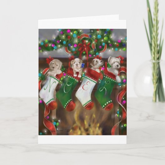 ストッキングはつるされました シーズンカード (正面)