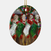 ストッキングはつるされました セラミックオーナメント (右)