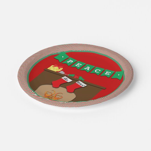 ストッキングはつるChimneyによって行われた・ 2ストッキング ペーパープレート (アングル)