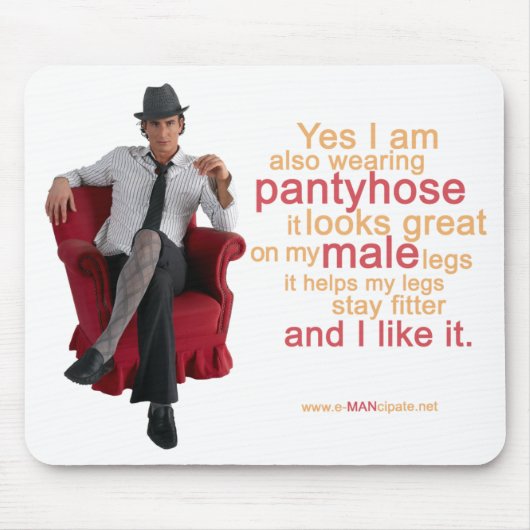ストッキングは私の男性の足で素晴らしいVII.を見ます マウスパッド (正面)