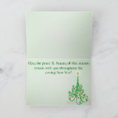 ストッキングオーバーパーソナライズされた暖炉 シーズンカード (内部)