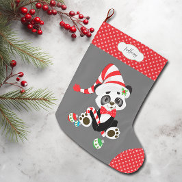 ストッキングキャップパンダベア ラージクリスマスストッキング