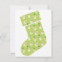 ストッキングクリスマスカード