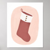 ストッキングクリスマスホリデーホームデコールウォールアート ポスター (正面)