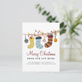 ストッキングズメリークリスマスニューホームホリデームービング 案内ポストカード (スタンド正面)