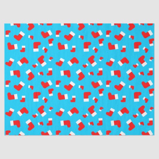 ストッキングパターンクリスマスホリデーフェスティバルおもしろい 薄葉紙 (正面)