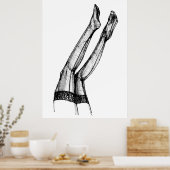 ストッキングファッションスケッチ ポスター (キッチン)