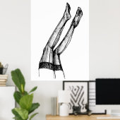 ストッキングファッションスケッチ ポスター (ホームオフィス)