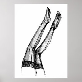 ストッキングファッションスケッチ ポスター