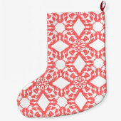 ストッキングフランスのブルドッグ模様 ラージクリスマスストッキング (裏面)