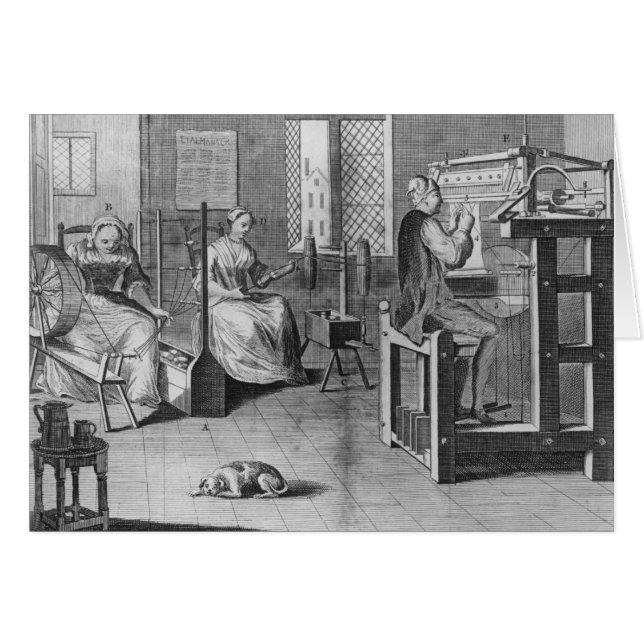 ストッキングフレーム仕事編み物の芸術 (正面横)