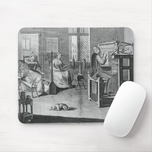 ストッキングフレーム仕事編み物の芸術 マウスパッド (マウス)