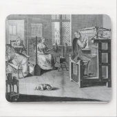 ストッキングフレーム仕事編み物の芸術 マウスパッド (正面)