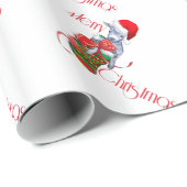 ストッキングベビーヤギのクリスマスラッピング紙 ラッピングペーパー (ロールコーナー)