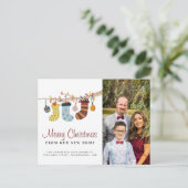 ストッキングメリークリスマスニューホームフォトムービング 案内ポストカード (スタンド正面)