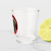 ストッキングユニークスタッファー犬の恋人の写真ギフト ショットグラス (右)