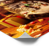 ストッキング付き猫 ポスター (角)