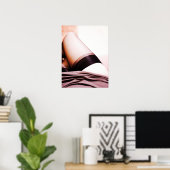 ストッキング脚がスカートの下に現れる ポスター (ホームオフィス)