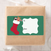 ストッキング詰まったのMr Eggギフトラベルの間 ラベル (インサイチュ)