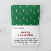 ストッキング&キャンディーケーンパターン カード (内部)