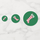 ストッキング&キャンディーケーンパターン コンフェッティ (裏面)