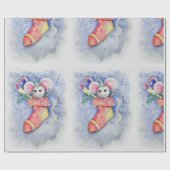 ストッキング・スタッファー・マウス ラッピングペーパー (フラット)