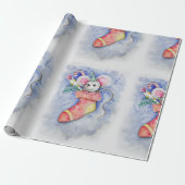 ストッキング・スタッファー・マウス ラッピングペーパー (アンロールド)