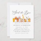 ストックエレガントザバーカップルシャワー招待状 招待状 (正面)