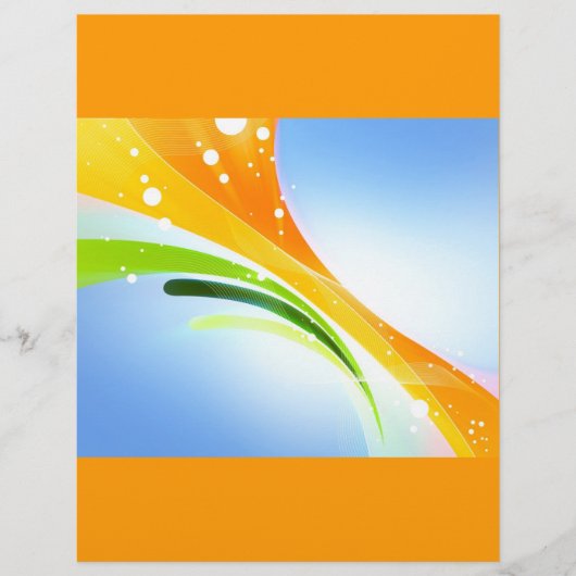 ストックカラーの背景(8) チラシ (正面)