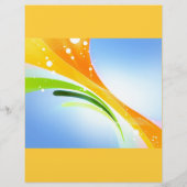 ストックカラーの背景(8) チラシ (裏面)