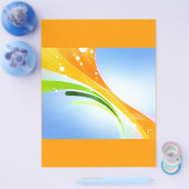 ストックカラーの背景(8) チラシ (シングル)