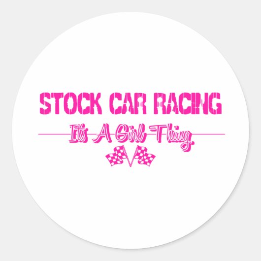 ストックカーレース ラウンドシール (正面)