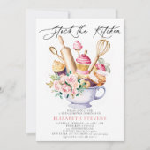 ストックキッチンベーキングバラフローラブライダルシャワー 招待状 (正面)