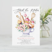 ストックキッチンベーキングバラフローラブライダルシャワー 招待状 (スタンド正面)