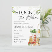 ストックザキッチンパントリー料理ブライダルシャワー 招待状 (スタンド正面)