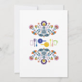 ストックザキッチンフィエスタカップルのパーティの招待状 招待状 (裏面)