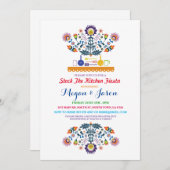 ストックザキッチンフィエスタカップルのパーティの招待状 招待状 (正面/裏面)